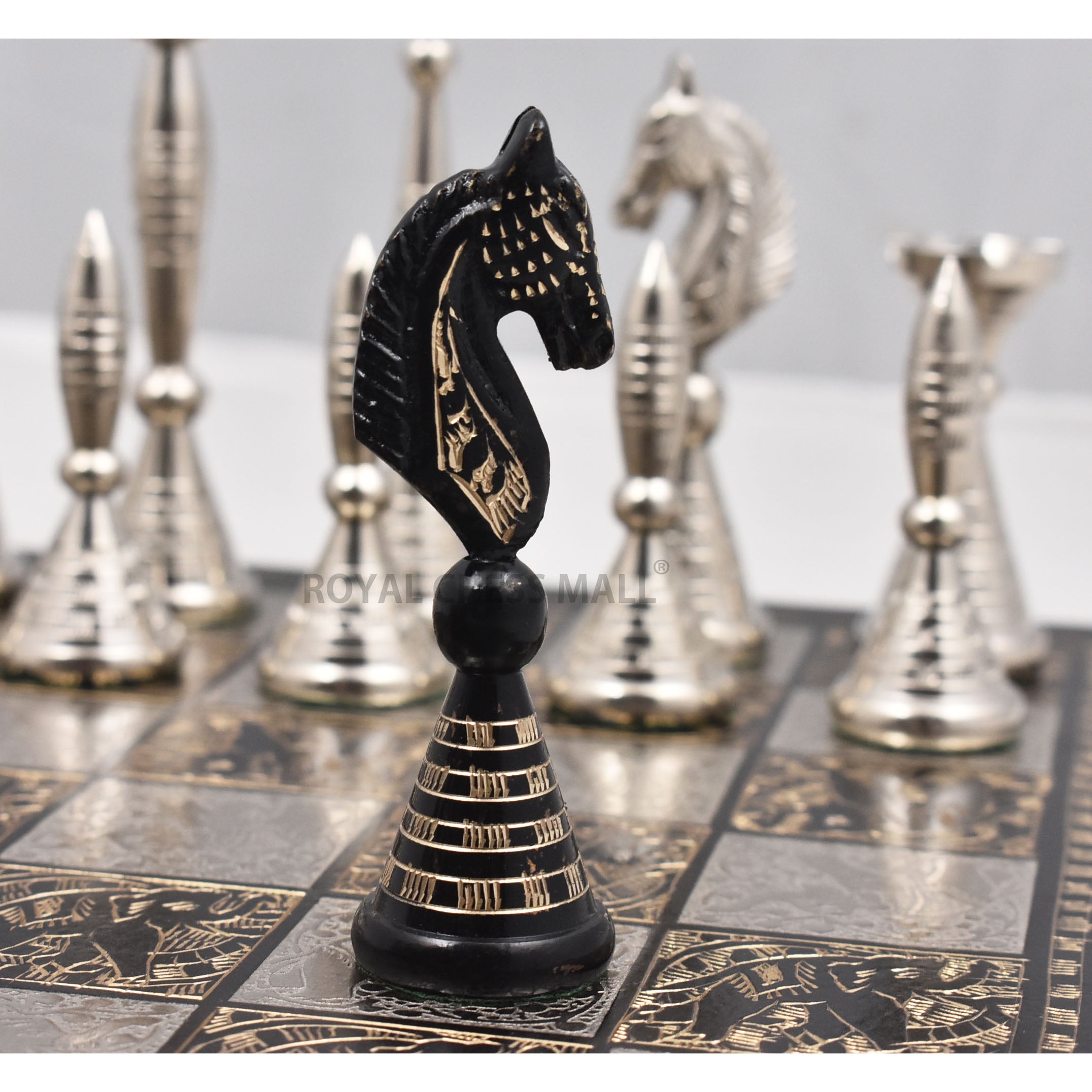 Tribal Artwork Warli Luxury Solid Brass Metal Chess Board & Pieces Set –  Royalchessmall