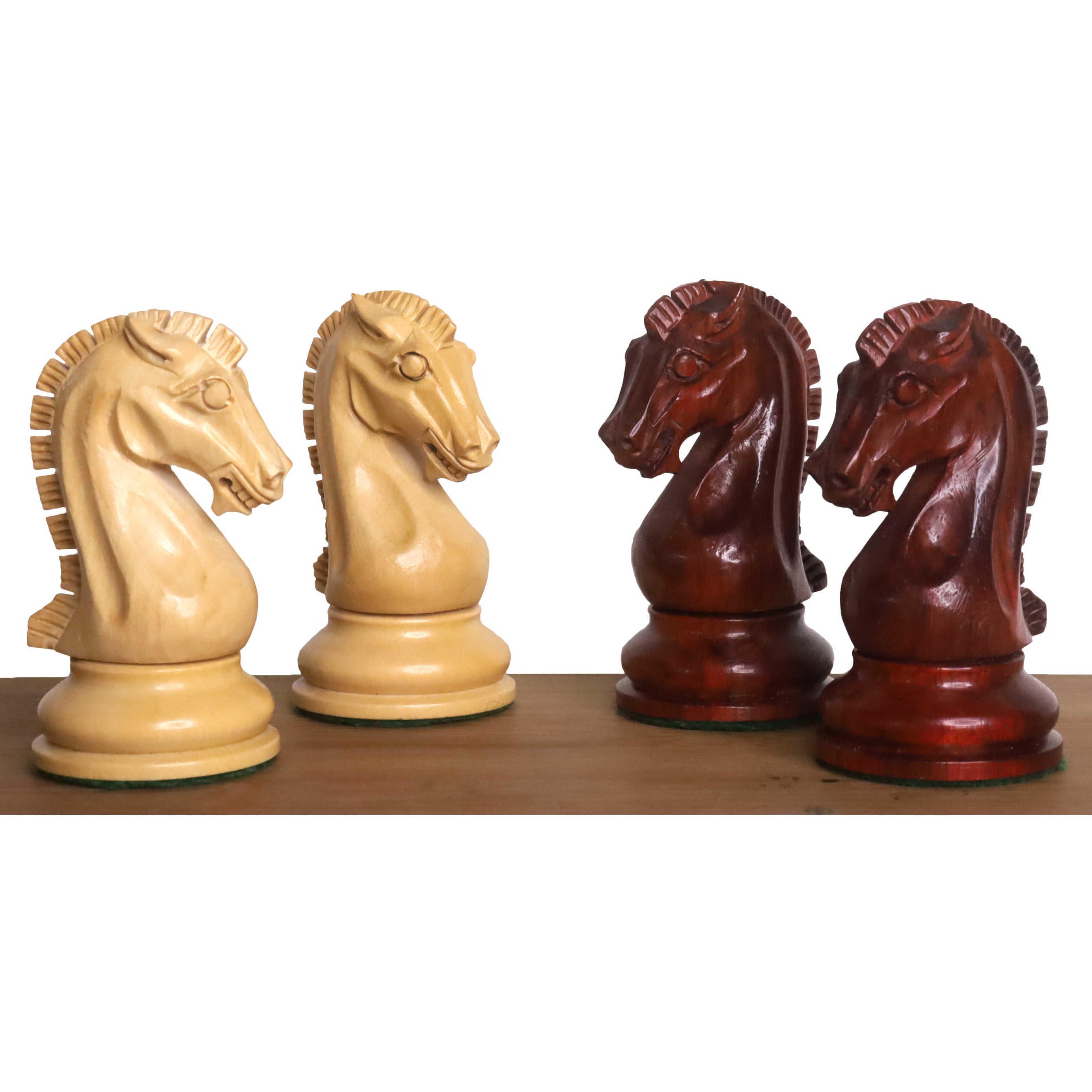 Slightly Imperfect 2021 Sinquefield Cup Reproduced Staunton Chess Pieces Only set - Triple weighted Bud Rosewood