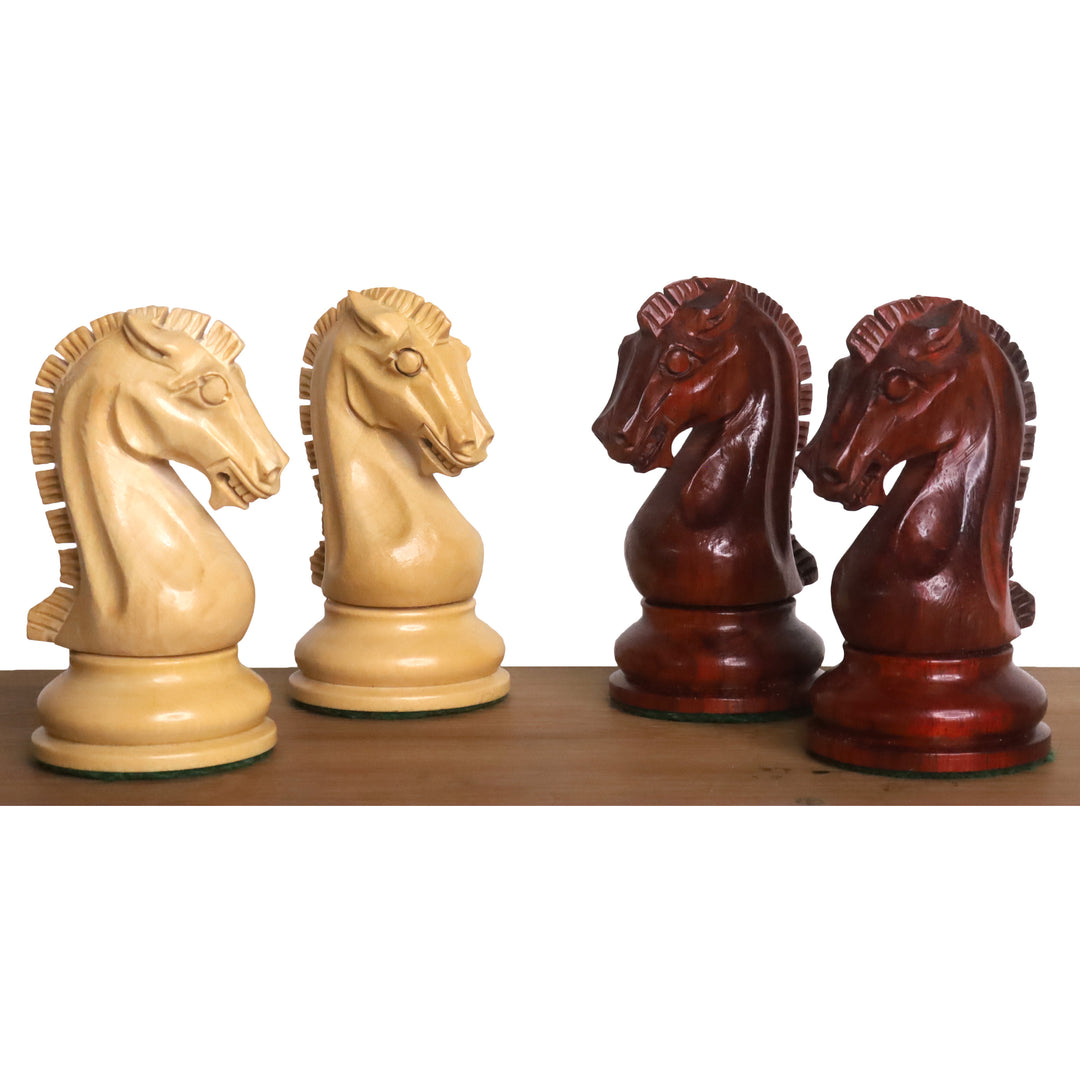 Slightly Imperfect 2021 Sinquefield Cup Reproduced Staunton Chess Set - Chess Pieces Only - Triple weighted Bud Rosewood