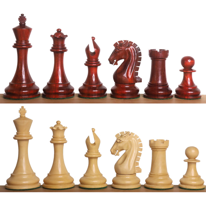 Slightly Imperfect 2021 Sinquefield Cup Reproduced Staunton Chess Set - Chess Pieces Only - Triple weighted Bud Rosewood