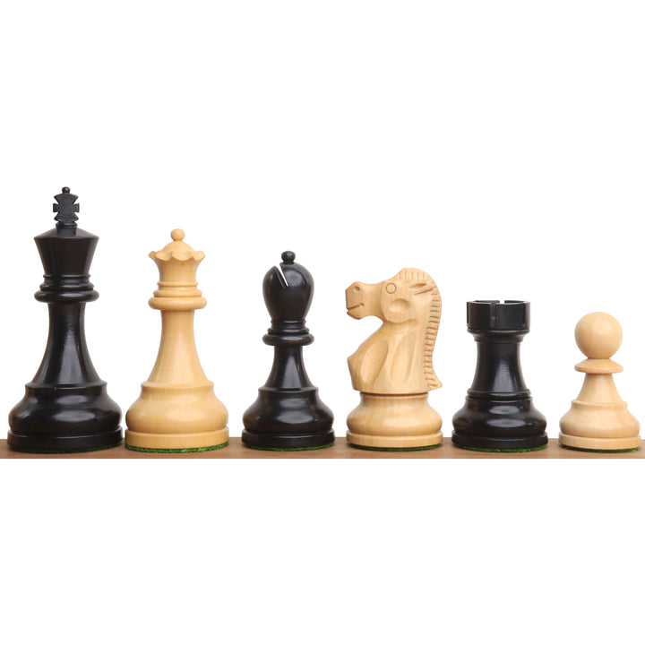 Set di scacchi Reykjavik Series Staunton da 3,8" - Solo pezzi di scacchi - Legno di bosso appesantito
