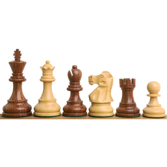 3.25" Reykjavik Series Staunton Chess Pieces Only Set - Weighted Golden Rosewood