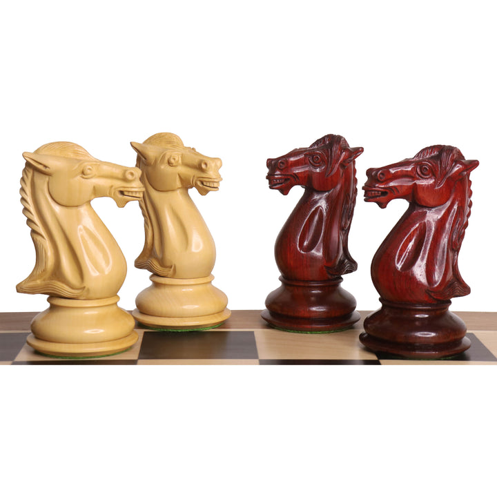 Jeu d'échecs Mammoth Luxe Staunton 6.1" - Pièces d'échecs uniquement - Palissandre Bud - Poids triple
