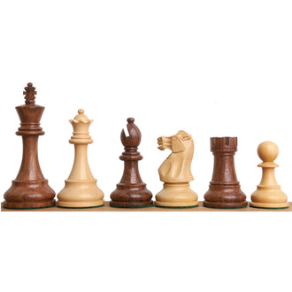 4.1" New Classic Staunton Wooden Chess Pieces Only Set -Weighted Golden Rosewood
