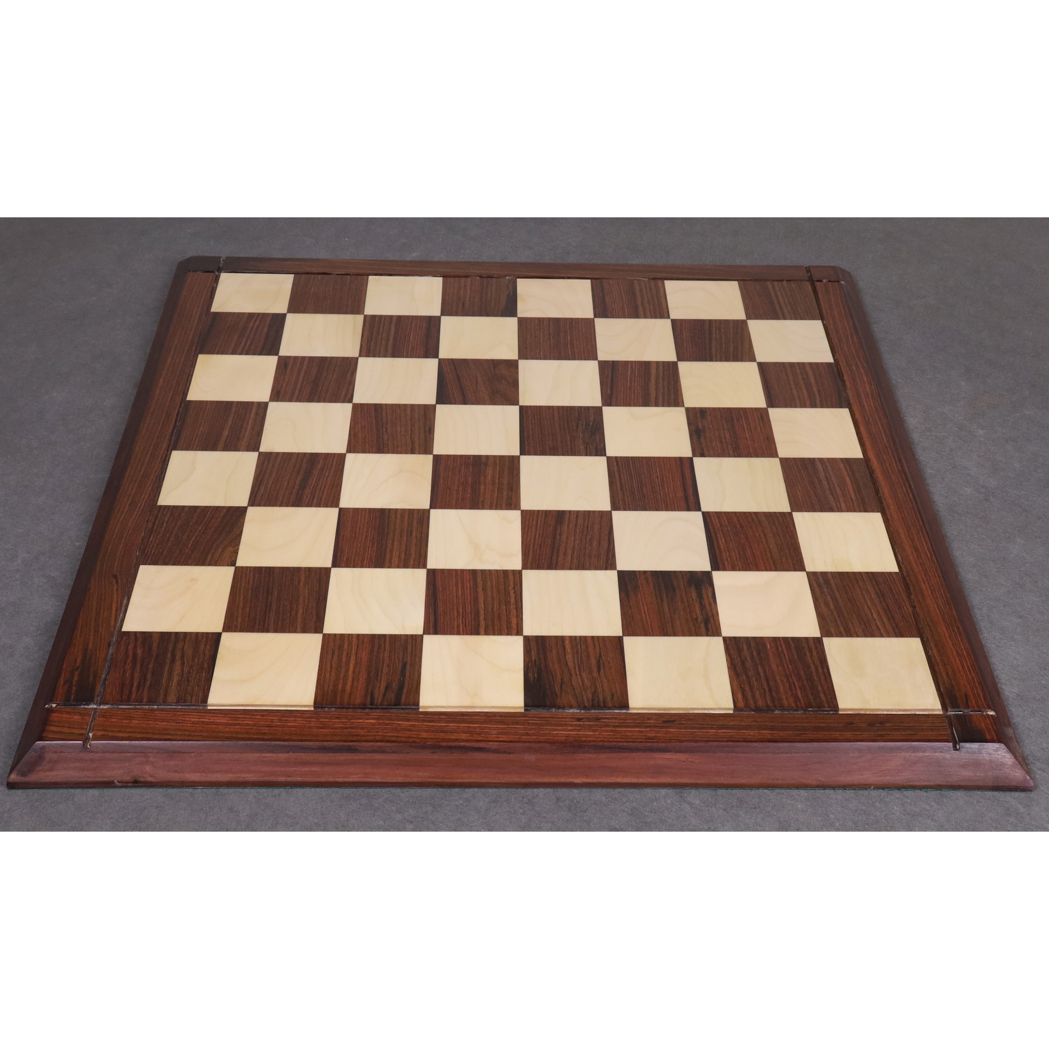 Rosewood & Maple Wood Chess board -Hand Carved Chess Pieces