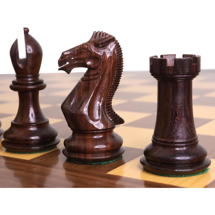 Slightly Imperfect 4.1″ Traveller Staunton Luxury Chess Set - Chess Pieces Only – Triple Weighted Rosewood