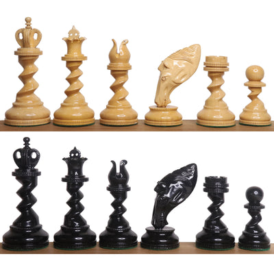 Slightly Imperfect 4.3" Grazing Knight Luxury Staunton Chess Pieces Only Set