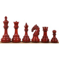 Slightly Imperfect 4.6" Rare Columbian Triple Weighted Luxury Chess Pieces Only Set