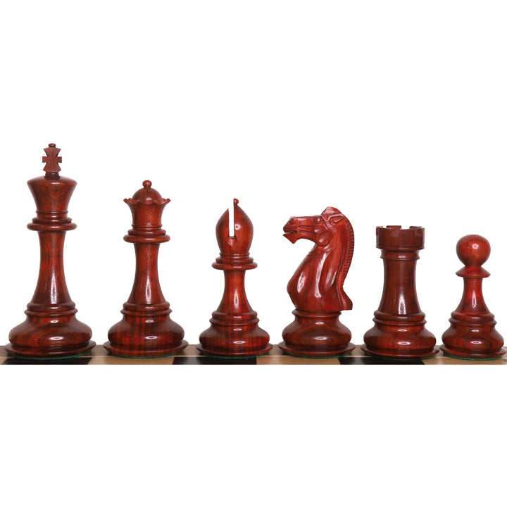 Set di scacchi di lusso Jumbo Pro Staunton da 6,3" - Solo pezzi di scacchi - Legno di palissandro - Peso triplo