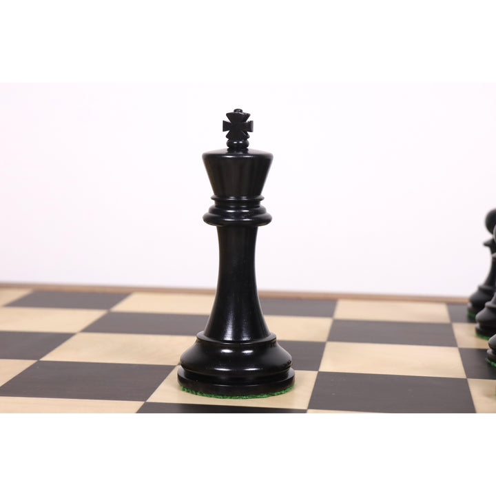 Slightly Imperfect 3.9" Hastings Series Staunton Chess Pieces Only Set