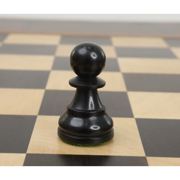 Jeu d'échecs 3.8" Reykjavik Series Staunton - Pièces d'échecs uniquement - Buis lesté
