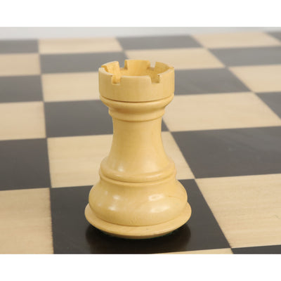 3.9" Russian Zagreb 59' Chess Set- Chess Pieces Only - Triple Weighted Ebony Wood