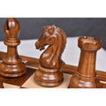 Slightly Imperfect 3.9" Craftsman Knight Staunton Chess Set - Chess Pieces Only - Double Weighted Golden Rosewood