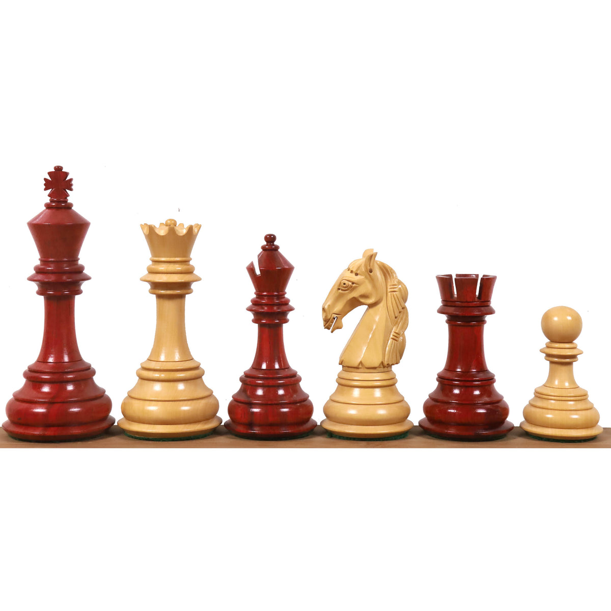 Slightly Imperfect 4.6" Rare Columbian Triple Weighted Luxury Chess Pieces Only Set