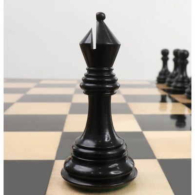 3.9" New Columbian Staunton Chess Pieces Only Set - Ebony Wood - Double Weighted