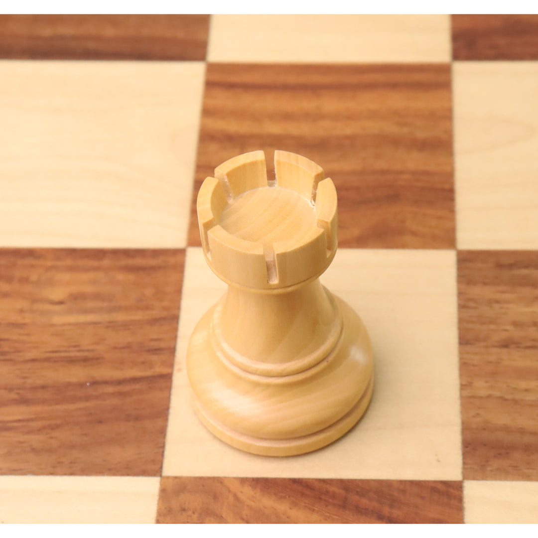 Jeu d'échecs en bois 3.8" Reykjavik Series Staunton - Pièces d'échecs uniquement - Bois de Sheesham lesté