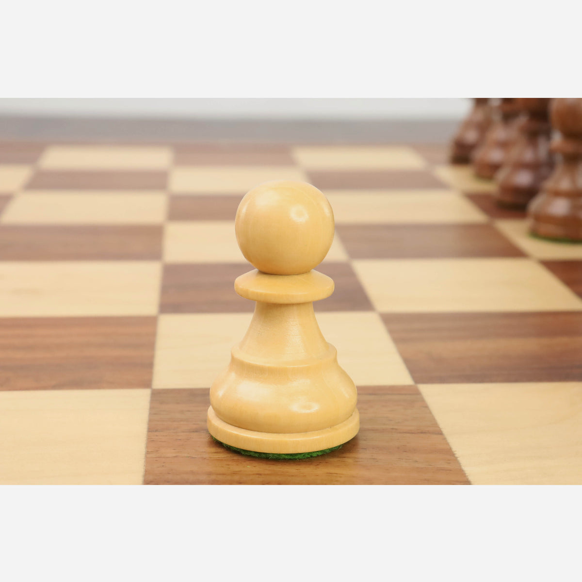 Slightly Imperfect 3.8" Reykjavik Series Staunton Wooden Chess Set - Chess Pieces Only - Weighted Golden Rosewood