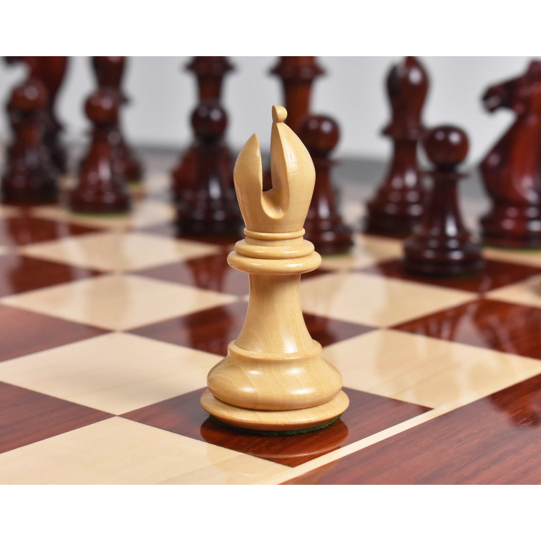 Set di scacchi di lusso Traveller Staunton da 4,1″ - Solo pezzi di scacchi - Palissandro a peso triplo