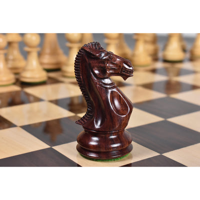 4.1″ Traveller Staunton Luxury Chess Pieces Only set – Triple Weighted Rosewood