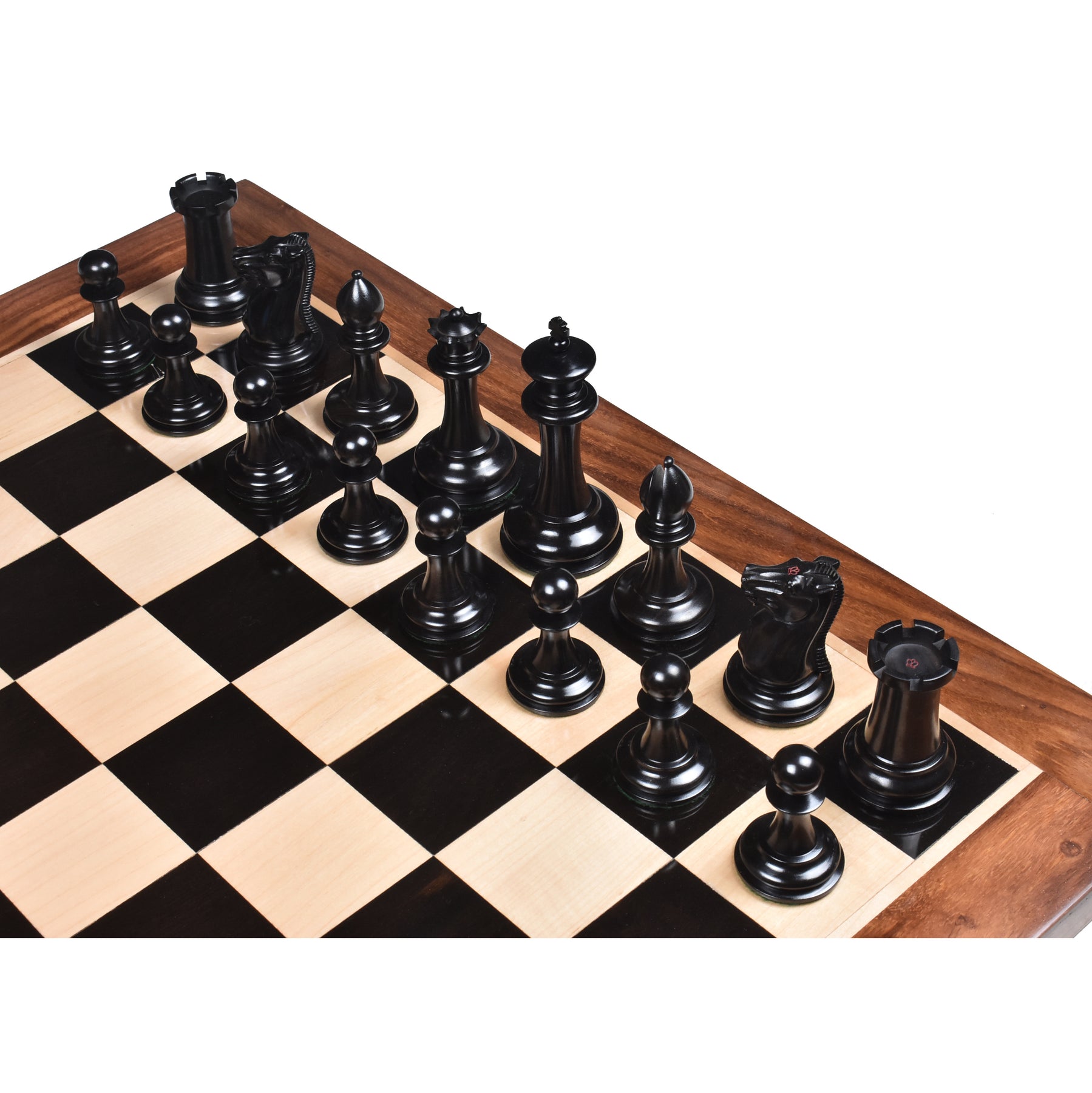 19.3 Inches Chess Set - Wooden Black Chess Set - Premium Wooden Chessm –  Craftsoy
