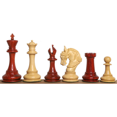 Slightly Imperfect 4.5" Imperator Luxury Staunton Chess Pieces Only Set - Bud Rosewood -Triple Weight