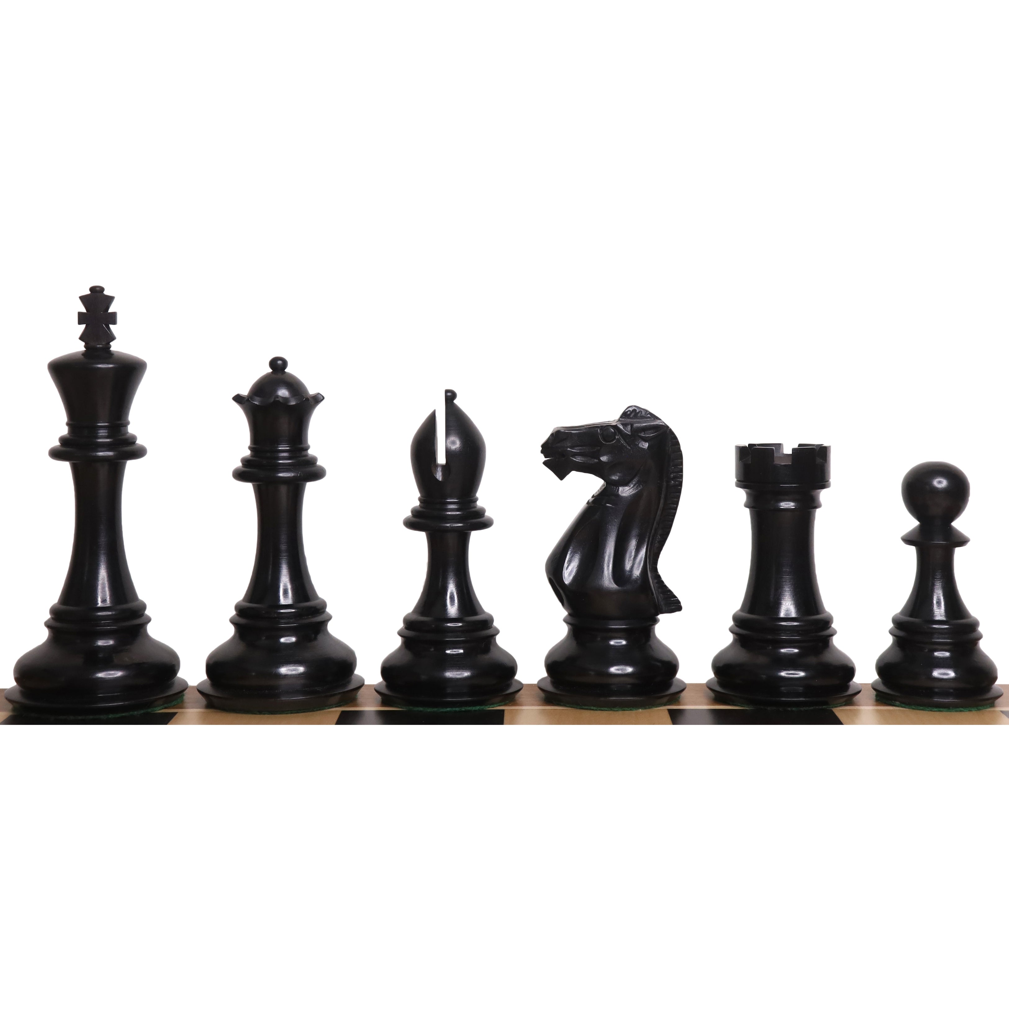 Slightly Imperfect 6.3" Jumbo Pro Staunton Luxury Chess Pieces Only Set - Ebony Wood - Triple Weight