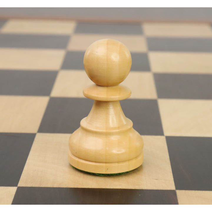 Zestaw szachów Staunton 3,8” z serii Reykjavik - tylko szachy - ważony bukszpan