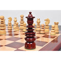 Intricately carved bud rosewood Queen from the 4.3 inch St. George Pre-Staunton Calvert chess pieces set.