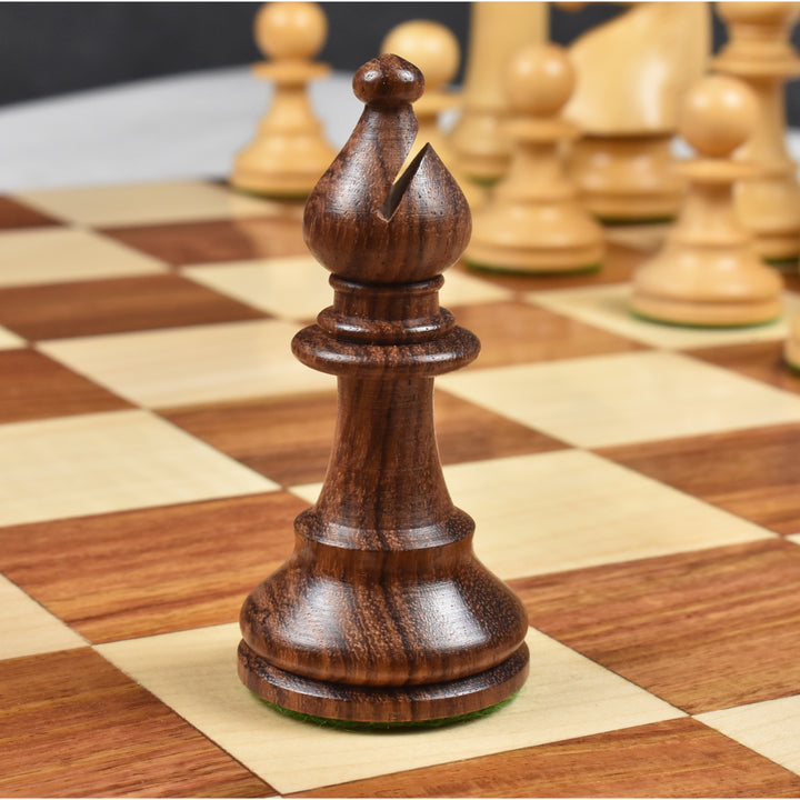 Profile of a 1920s German Collectors Bishop in Golden Rosewood with a distinct miter cut.