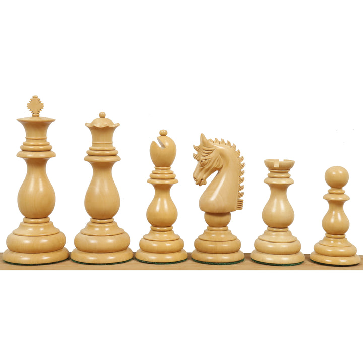 Slightly Imperfect 4.6" Medallion Luxury Staunton Chess Pieces Only Set