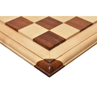 Golden Rosewood & Maple Wood Luxury Chessboard - Foldable Chess Set