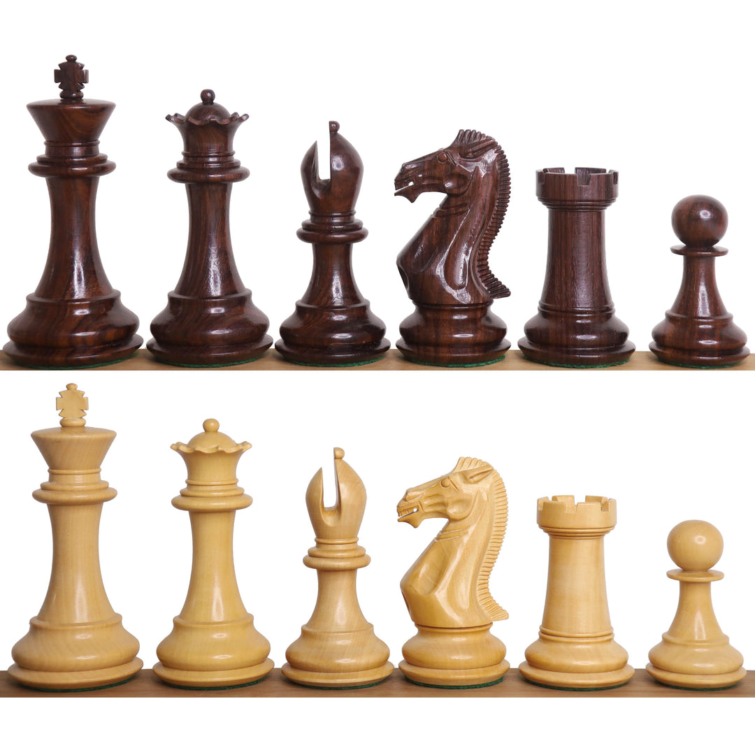 Slightly Imperfect 4.1″ Traveller Staunton Luxury Chess Set - Chess Pieces Only – Triple Weighted Rosewood