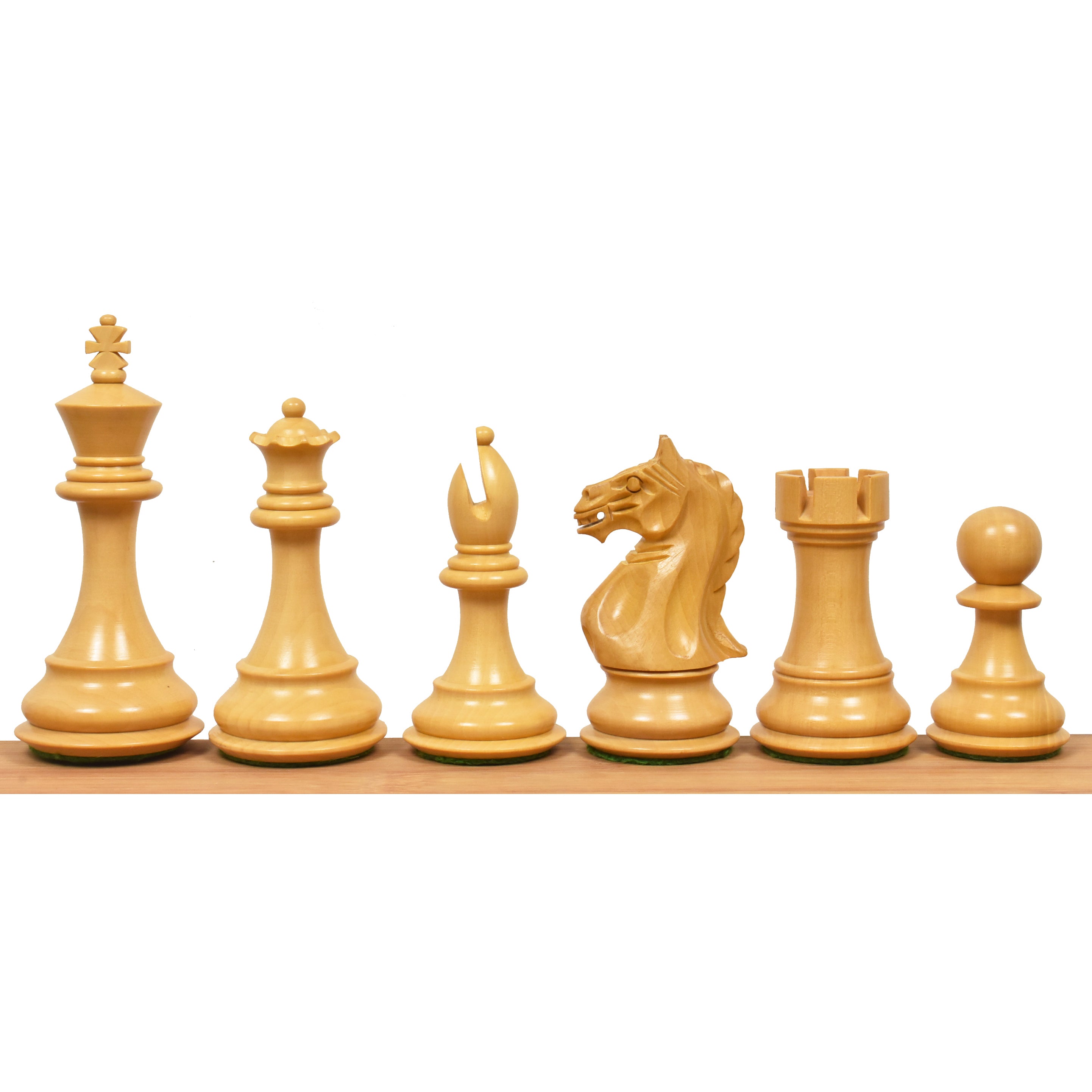 Slightly Imperfect 4" Ferocious Knight Staunton Chess Pieces Only set