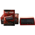 FIDE approved DGT 3000 digital chess clock displayed with its official manual and packaging box.