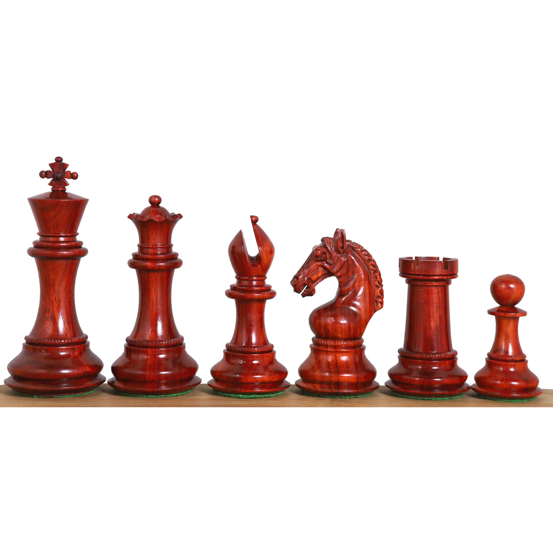 Set di scacchi di lusso Sheffield Staunton da 4,5" - Pezzi in palissandro con scacchiera e scatola per riporre gli oggetti