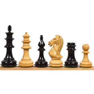 4.2" Supreme Luxury Series Staunton Chess Pieces Only Set - Weighted Boxwood