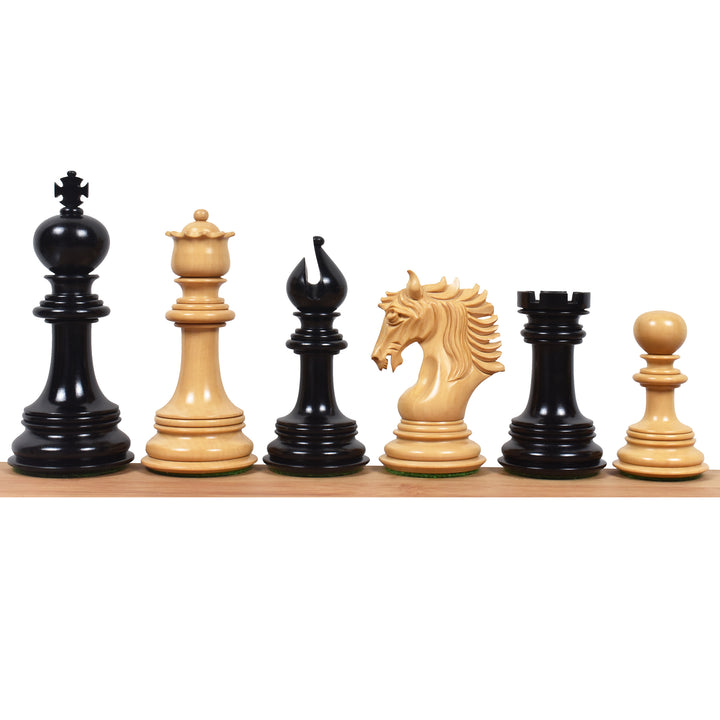 Slightly Imperfect 4.6" Arthur Luxury Staunton Chess Pieces Only set