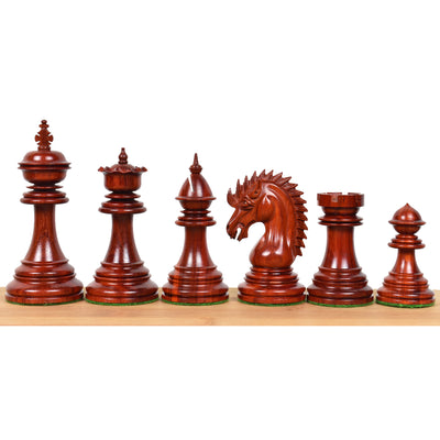 Combo of Dragon Luxury Staunton Chess Set - Pieces in Bud Rosewood with 23" Chessboard and Storage Box