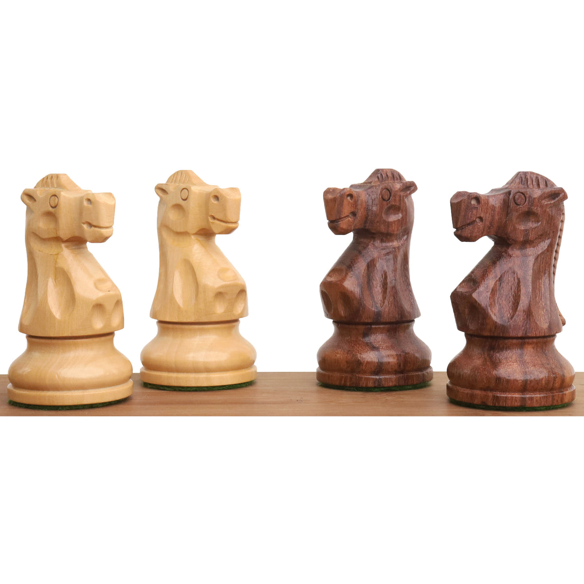 Slightly Imperfect 3.8" Reykjavik Series Staunton Wooden Chess Set - Chess Pieces Only - Weighted Golden Rosewood
