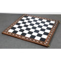 Full view of the 21-inch Library wooden folding chess board with 55mm squares in Golden Rosewood.
