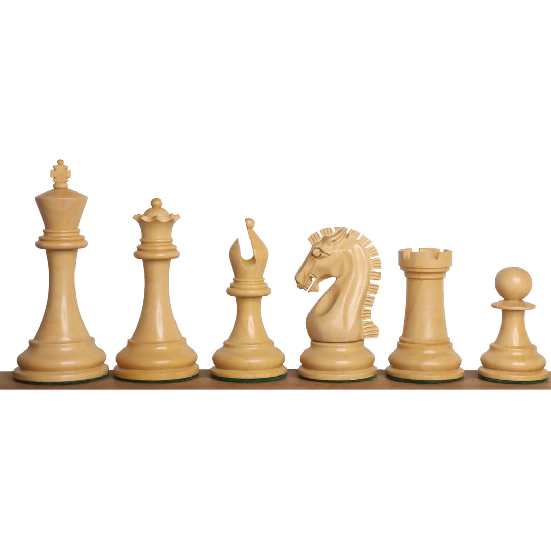 Slightly Imperfect 2021 Sinquefield Cup Reproduced Staunton Chess Set - Chess Pieces Only - Triple weighted Ebony Wood