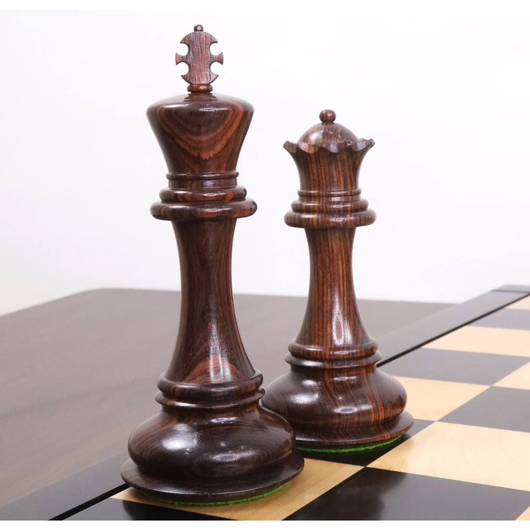 Zestaw szachów Mammoth Luksusowy Staunton 6,1” - tylko szachy - Drewno Różane - Potrójna waga