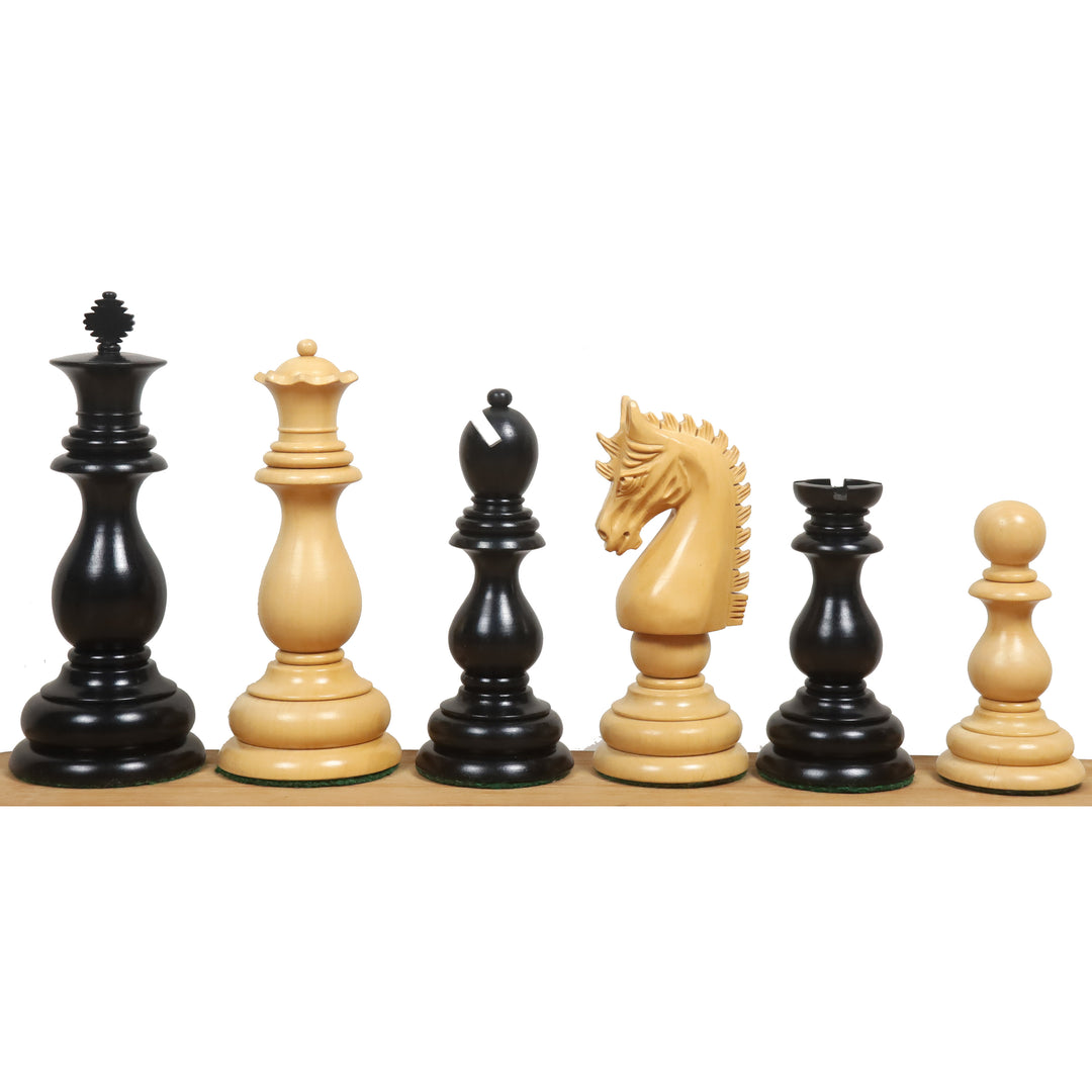 Slightly Imperfect 4.6" Medallion Luxury Staunton Chess Pieces Only Set