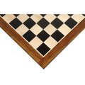 High-quality ebony and maple wood chessboard for 4.4" luxury chess sets.