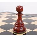 Polished bud rosewood pawn piece from the 6.3 inch jumbo pro Staunton luxury chess collection.