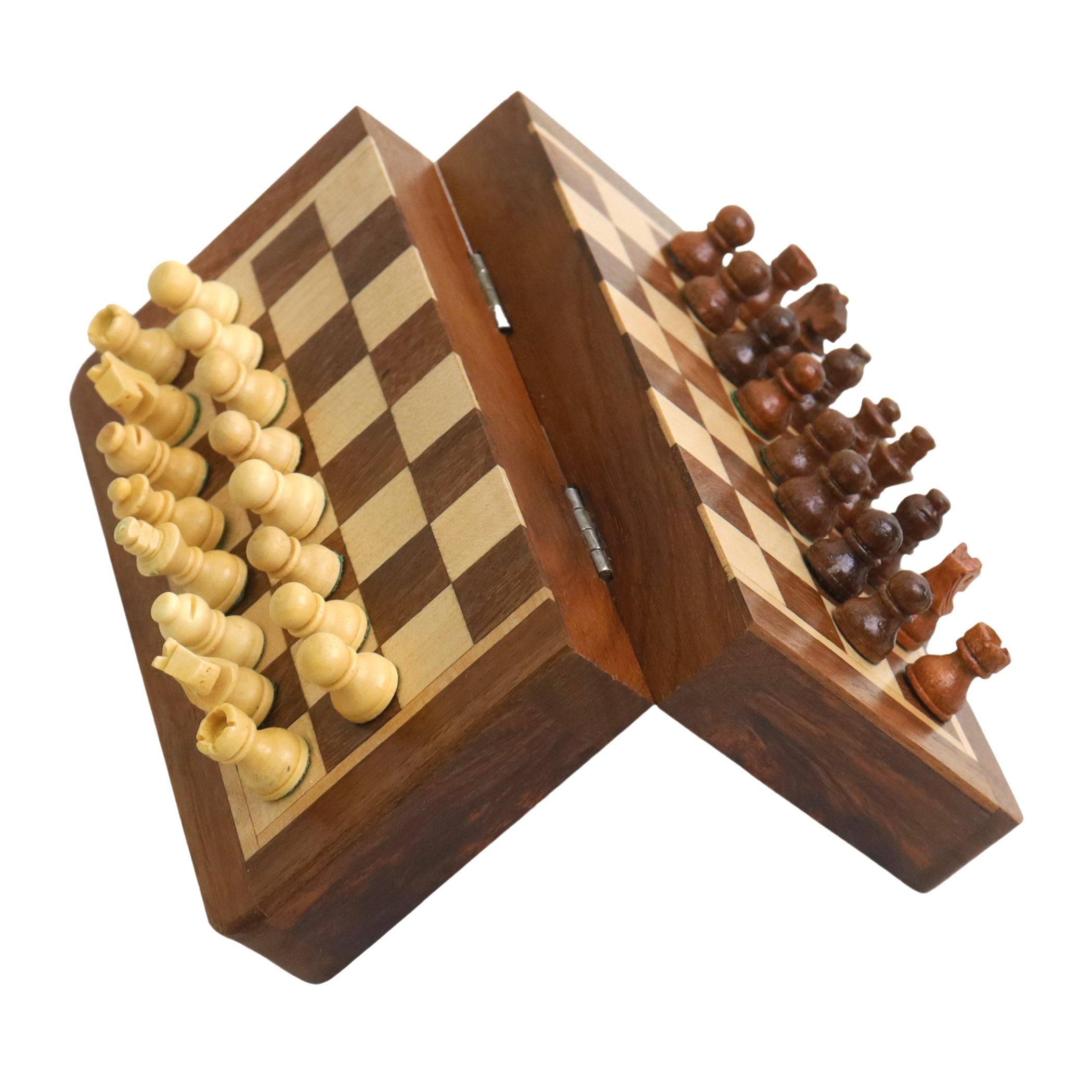 APEQi® Royal Chess Game Wood High Quality Solid Wood 34.5 x 34.5 cm from  the EU, Gift Idea Elegant Chess Board Wood High Quality Folding Chess Box