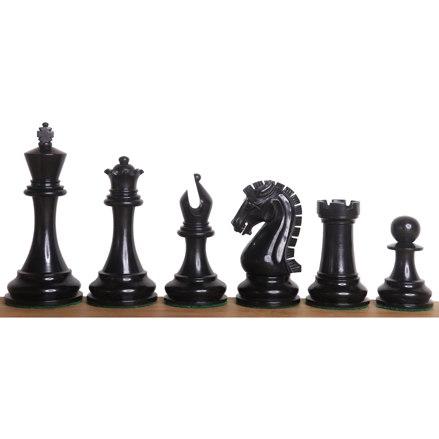 2021 Sinquefield Cup Reproduced Staunton Chess Pieces Only set - Triple weighted Ebony Wood