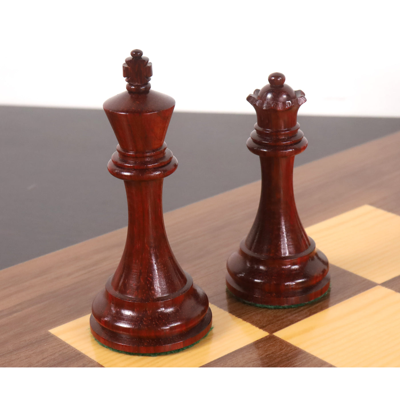 Slightly Imperfect 2021 Sinquefield Cup Reproduced Staunton Chess Pieces Only set - Triple weighted Bud Rosewood