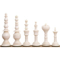 Collection of 4.6" Turkish Tower pre-Staunton chess pieces in white.