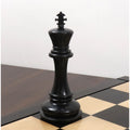 Tall 6.1" ebony king piece showcasing the craftsmanship of the Mammoth Luxury Staunton set.